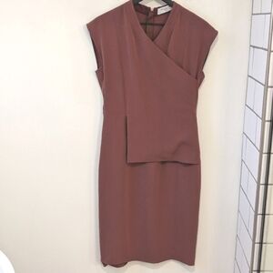 MM. LAFLEUR New York Women's Mauve Pink  Elecia Pencil Dress Office Business 8